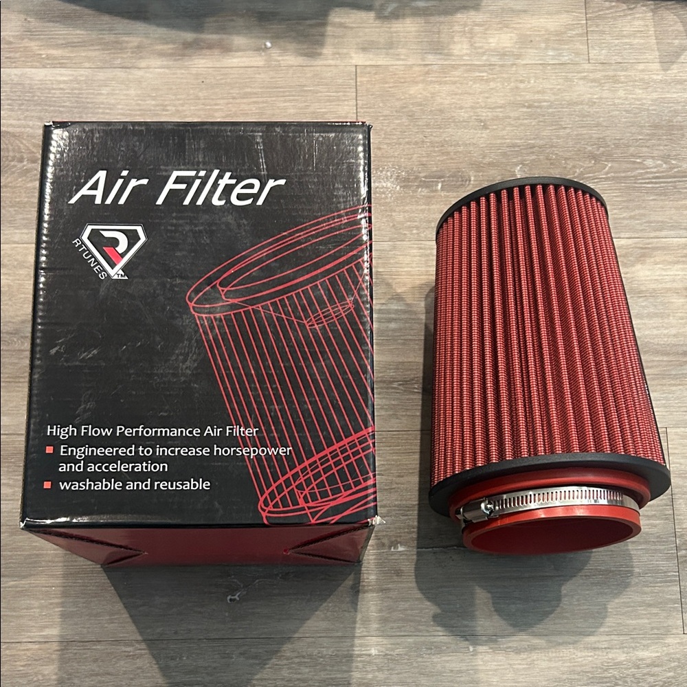 Red High Flow Performance Air Filter